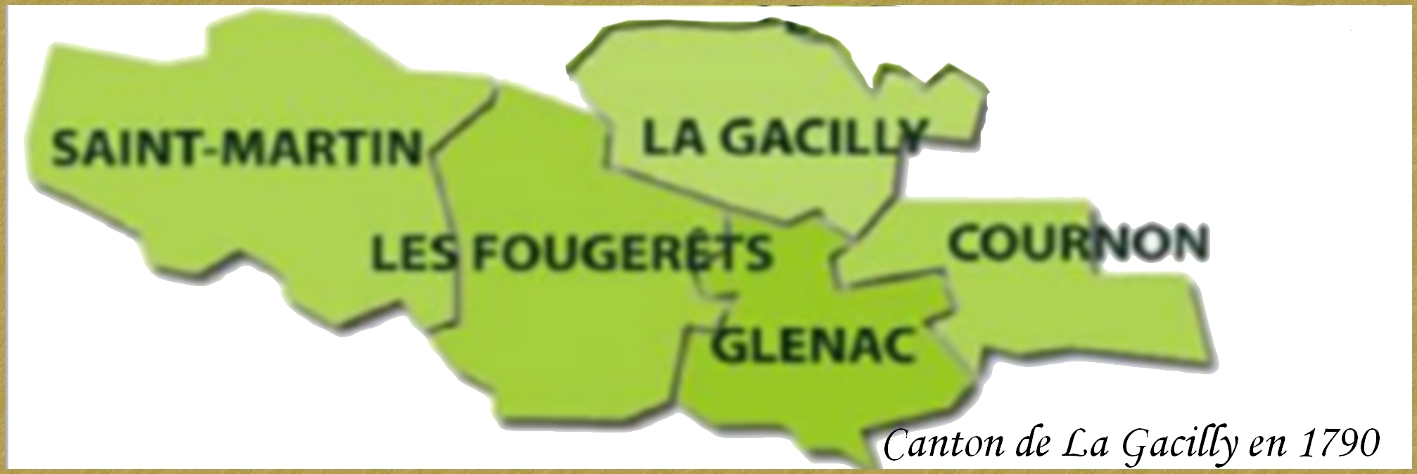 Carte du Canton de La Gacilly 