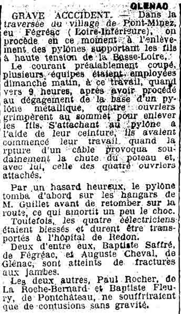 Mr Cheval Auguste est blessé -