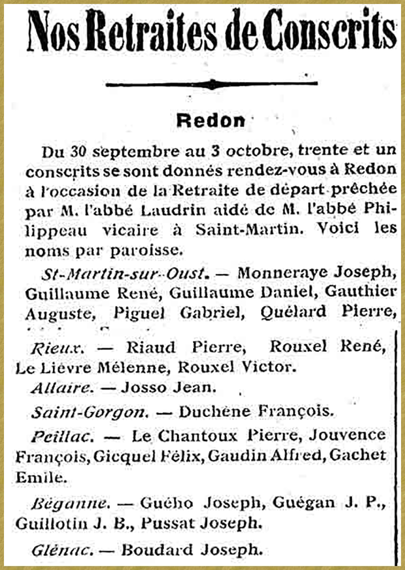 Retraite des conscrits à Redon - 
