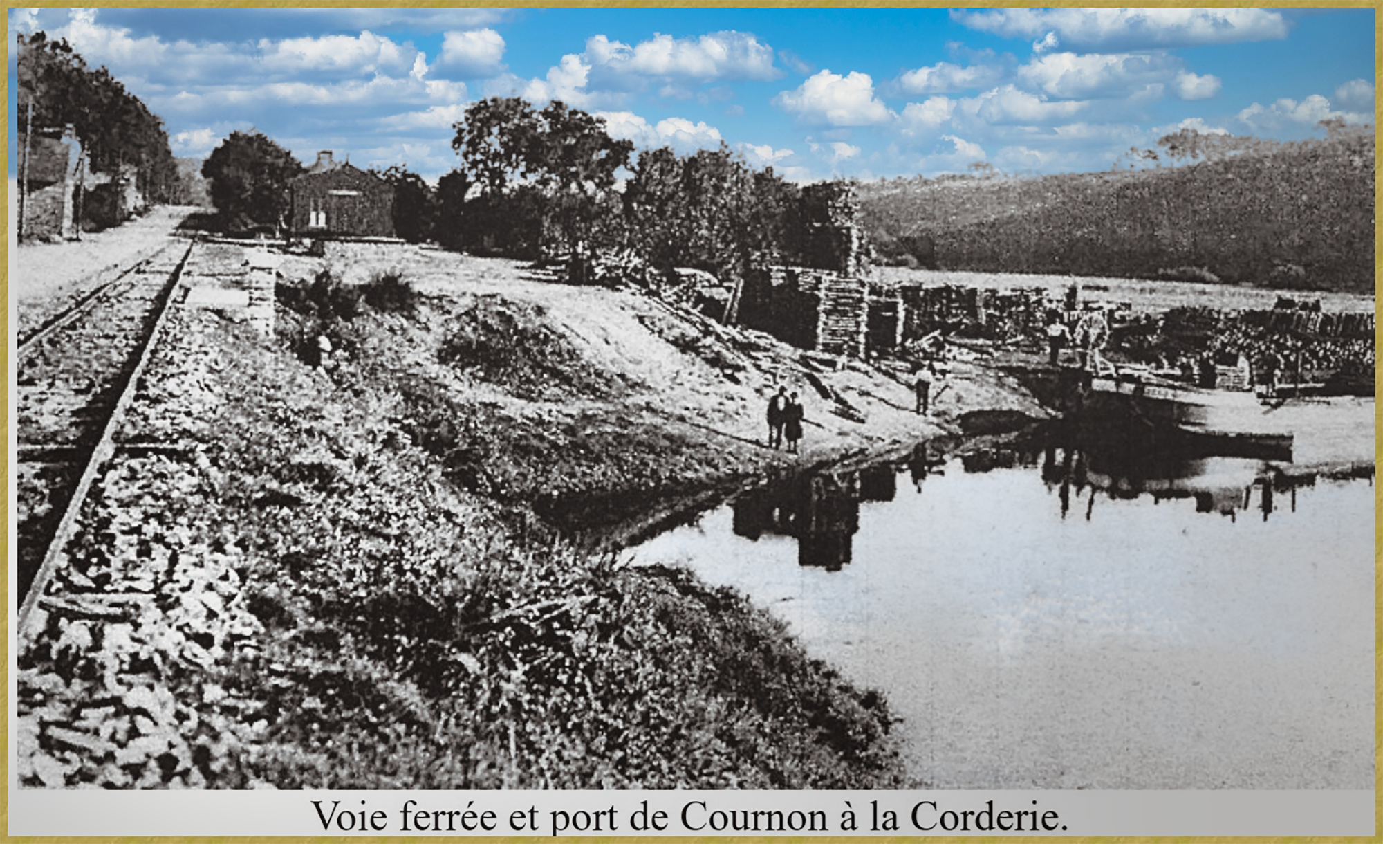 Voie ferrée à la Corderie Cournon - 