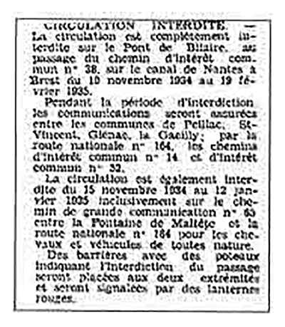 Circulation Interdite - Histoire de Glénac Circulation Interdite -